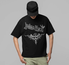 MERCHMOMENT Judas Priest - Liquid Metal Logo Jumbo Print T-Shirt [Apparel] by Rock Band Apparel