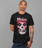 MERCHMOMENT Misfits Tagged Skull Jumbo Print T-shirt [Apparel] by Rock Band Apparel