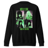 MERCHMOMENT Motley Crue Green Shout Jumbo Print Sweatshirt [Apparel] by Rock Band Apparel