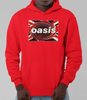 MERCHMOMENT Oasis Union Jack Classic Hoodie [Apparel] by Rock Band Apparel