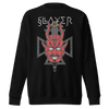 MERCHMOMENT Slayer Devil's Horns Vintage Jumbo Print Sweatshirt [Apparel] by Rock Band Apparel