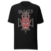 MERCHMOMENT Slayer Devil's Horns Vintage Jumbo Print T-Shirt [Apparel] by Rock Band Apparel