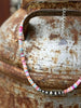 Sterling Silver Desert Spectrum Heishi Beaded Necklace by Wild Junkie