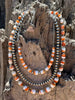 Sterling Silver Desert Sunset Spiny Oyster Chain Choker by Wild Junkie