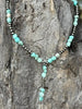 Silver Mesa Aqua Beaded Lariat Necklace by Wild Junkie