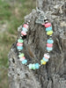 Sterling Silver Pastel Opal Beaded Bracelet by Wild Junkie
