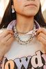 Sterling Silver Spring Pastel Opal Chain Necklace by Wild Junkie