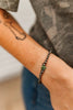 Sterling Silver Turquoise Flat Bead Bracelet by Wild Junkie