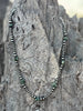 Sterling Silver Turquoise Flat Bead Necklace by Wild Junkie
