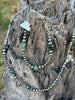 Sterling Silver Turquoise Flat Bead Necklace by Wild Junkie