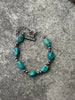 Sterling Silver Turquoise Nugget Beaded Bracelet by Wild Junkie