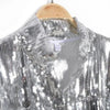 Sterlling Women's Tassel Sequin Jacket Autumn Winter Streewear Rock Stylish Long-sleeved Silver Reflective Jacket Women Outwear Tops by Stevvex