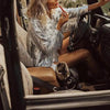 Sterlling Women's Tassel Sequin Jacket Autumn Winter Streewear Rock Stylish Long-sleeved Silver Reflective Jacket Women Outwear Tops by Stevvex