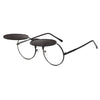 Stlylish And Attractive Long Keeper Sunglasses New Flip Sun Glasses For Men & Women Double Lens Clear Alloy Frame Eyewear Eyeglasses Colourfull Design by Stevvex