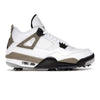 "Stone Cement" Jordan 4 Retro Golf Shoes by Stadium Custom Kicks