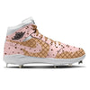 "Strawberry Chip" Jordan 1 Retro Cleats by Stadium Custom Kicks