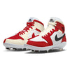 "Strawberry Cream Mismatch" Jordan 1 Retro Cleats by Stadium Custom Kicks