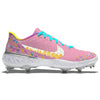 "Strawberry Ice Cream" Nike Alpha Huarache Elite 3 Low Cleats by Stadium Custom Kicks
