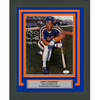 Framed Autographed/Signed Darryl Strawberry New York Mets 8x10 Baseball Photo JSA COA