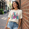 Alabama Faux Monogram T-Shirt - Crafted In-House Comfort Colors 1717 | Everyday Customs Co. by Everyday Customs Co.