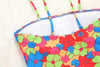 String Bikini Swimsuit Floral Print Swimwear Women Bathing Suit High Waist Bikini Set Beachwear Women's Floral Printed Swimsuit Knotted String Triangle Bikini Tie Side High Cut Cheeky Bikini Set by Stevvex