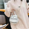 Stunning Ball Purses For Teenagers And Women Stylish Shoulder Bags, Crossbody Chain Hand Bags Personalit Leather Pink Basketball Bag For Females by Stevvex
