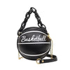 Stunning Ball Purses For Teenagers And Women Stylish Shoulder Bags, Crossbody Chain Hand Bags Personalit Leather Pink Basketball Bag For Females by Stevvex