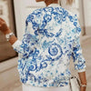 Stunning Flower Print Long Sleeve Women's Bomber Jacket Fashionable Zipper Up Vintage Coat Tops Elegant Slim Basic Ladies Jackets Outwear by Stevvex