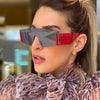 Stylish Big Rimless Classic Sunglasses In Square Shape For Women & Men New Oversize & Retro Style Sunglasses Rectangle Shape Eyewear Shades Oversized Fashion Sunglasses For Women by Stevvex