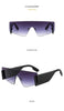 Stylish Big Rimless Classic Sunglasses In Square Shape For Women & Men New Oversize & Retro Style Sunglasses Rectangle Shape Eyewear Shades Oversized Fashion Sunglasses For Women by Stevvex