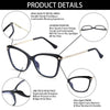 Stylish Eyeglasses Glasses Clear Lens Blue Light Blocking Glasses Women Men Fashion Cat Eye Glasses Computer Gaming Eyeglasses Eye Protection Eyewear by Stevvex