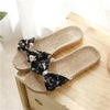 Stylish Women Flax Slippers Casual Summer Flower Elegant Fashion Slippers For Womens by Stevvex