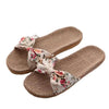 Stylish Women Flax Slippers Casual Summer Flower Elegant Fashion Slippers For Womens by Stevvex