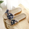 Stylish Women Flax Slippers Casual Summer Flower Elegant Fashion Slippers For Womens by Stevvex