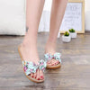 Stylish Women Flax Slippers Casual Summer Flower Elegant Fashion Slippers For Womens by Stevvex