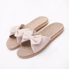 Stylish Women Flax Slippers Casual Summer Flower Elegant Fashion Slippers For Womens by Stevvex