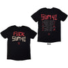 Sum 41 Tour '24 Fuck Sum 41 [T-Shirt] by Rock Band Apparel