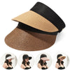 Summer Adjustable Empty Top Hat Portable Foldable Women's Beach Hat Wide Brim Women Sun Hat Fashion Casual Comfortable Cap Visors For Outdoor Activities by Stevvex