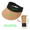 Summer Adjustable Empty Top Hat Portable Foldable Women's Beach Hat Wide Brim Women Sun Hat Fashion Casual Comfortable Cap Visors For Outdoor Activities by Stevvex