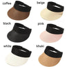 Summer Adjustable Empty Top Hat Portable Foldable Women's Beach Hat Wide Brim Women Sun Hat Fashion Casual Comfortable Cap Visors For Outdoor Activities by Stevvex
