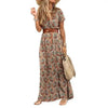 Summer Beach Stylish Womens Dress Long Casual V-Neck Party Comfort Fashion Women Dress by Stevvex