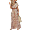 Summer Beach Stylish Womens Dress Long Casual V-Neck Party Comfort Fashion Women Dress by Stevvex