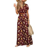 Summer Beach Stylish Womens Dress Long Casual V-Neck Party Comfort Fashion Women Dress by Stevvex