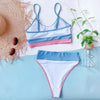 Summer Cute Vintage Women's Swimsuit Bikini Split Swimwear Women's Swimwear Women's 2-piece Beachwear Loose Bikini Fashion Retro Bikini Fashion Beachwear Summer Spa Beach Surf Sport by Stevvex