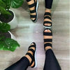 Summer Elastic Womens Sandals Solid Colorful Beach Soft Modern Stylish Women Sandals by Stevvex
