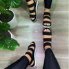Summer Elastic Womens Sandals Solid Colorful Beach Soft Modern Stylish Women Sandals by Stevvex