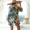 Summer Floral Print Bikini Swimsuit Women 3 Piece High-Waist Bikini Set Swimwear Female Push-Up Bathing Suit Tropical High Waist Wrap Swimsuit With Beach Cover Ups Soft And Breathable Summer Bikini by Stevvex