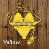 Summer Hand Crochet Women Swimwear Crop Top Push Up Bikini Set Beach Swimsuit Suit Tassel Swim Beach Beachwear Bikini Bra Bikini Swimsuit Women Beach Crochet Crop Summer Halter Bikini by Stevvex