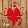 Summer Hand Crochet Women Swimwear Crop Top Push Up Bikini Set Beach Swimsuit Suit Tassel Swim Beach Beachwear Bikini Bra Bikini Swimsuit Women Beach Crochet Crop Summer Halter Bikini by Stevvex