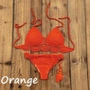Summer Hand Crochet Women Swimwear Crop Top Push Up Bikini Set Beach Swimsuit Suit Tassel Swim Beach Beachwear Bikini Bra Bikini Swimsuit Women Beach Crochet Crop Summer Halter Bikini by Stevvex